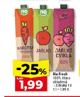 Rio Fresh 100% šťava chladená