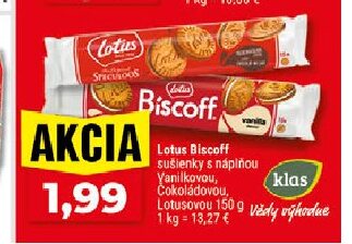 Lotus Biscoff sušienky s náplňou Vanilkovou, Čokoládovou, Lotusovou