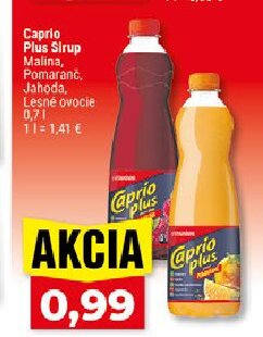 Caprio Plus Sirup Malina, Pomaranč, Jahoda, Lesné ovocie