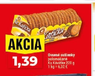 Ovsené sušienky polomáčané Ku Kávičke