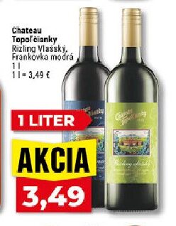 Chateau Topoľčianky Rizling Vlašský, Frankovka modrá