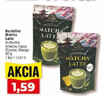 Bardollini Matcha Latte Instantný mliečny nápoj Classic, Mango