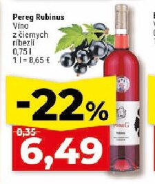 Pereg Rubinus Víno z čiernych ríbezlí
