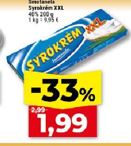Smotanela Syrokrém XXL