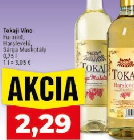 Tokaji Víno Furmint, Harslevelű, Sárga Muskotálly