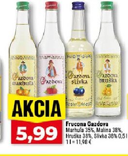 Frucona Gazdova Marhuľa, Malina, Slivka, Hruška