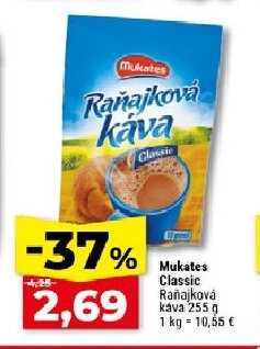 Mukates Classic Raňajková káva