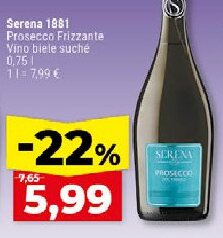 Serena 1881 Prosecco Frizzante Víno biele suché