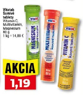 Vitatab Sumivé tablety Vitamin C, Multivitamin, Magnesium