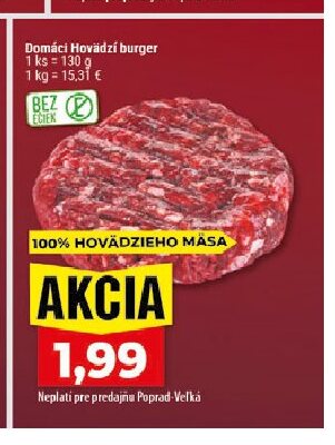Domáci Hovädzí burger