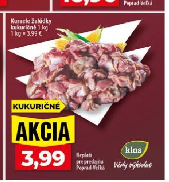 Kuracie žalúdky kukuričné