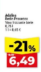 Adalina Bedin Prosecco Víno frizzante biele
