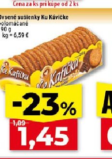 Ovsené sušienky Ku Kávičke polomačané