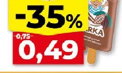 Prima nanuk Jarka vanilkový S jahodovým krémom, S kakaovým krémom