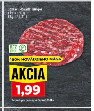 Domáci Hovädzí burger