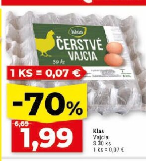 Klas Čerstvé Vajcia
