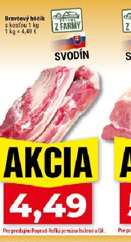 Z FARMY Bravčový bôčik s kosťou