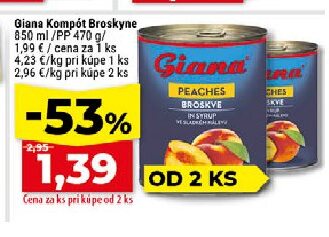 Giana Kompót Broskyne
