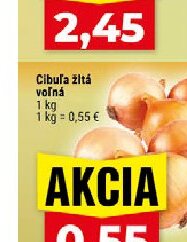 Cibuľa žltá voľná