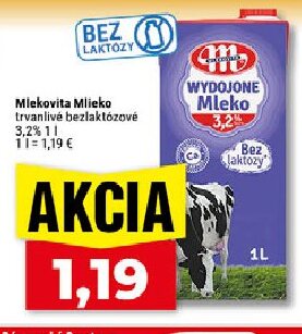 Mlekovita Mlieko trvanlivé bezlaktózové 3,2%