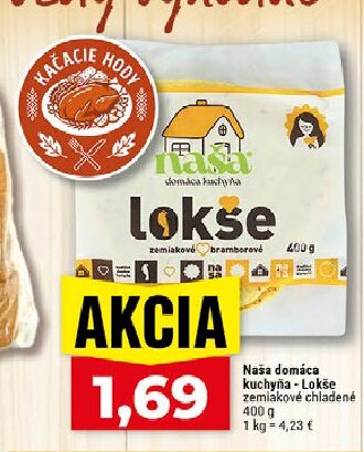 Naša domáca kuchyňa - Lokše zemiakové chladené