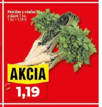 Petržlen s vňaťou zväzok