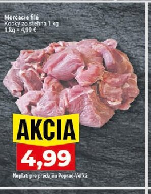 Morčacie filé Kocky zo stehna