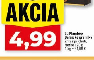 La Flambée Belgické pralinky
