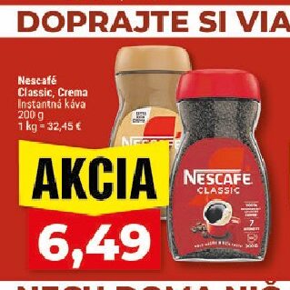 Nescafé Classic, Crema Instantná káva