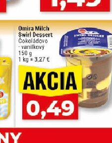 Omira Milch Swirl Dessert Čokoládovo - vanilkový