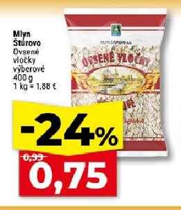 Mlyn Štúrovo Ovsené vločky výberové