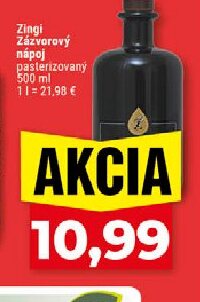 Zingi Zázvorový nápoj pasterizovaný