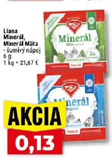 Liana Minerál, Minerál Mäta šumivý nápoj
