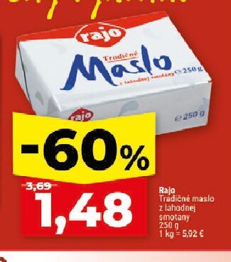 Rajo Tradičné maslo z lahodnej smotany