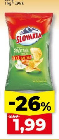 Slovakia Chips Solené, Smotana-cibuľa