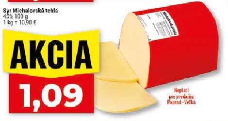 Syr Michalovská tehla 45%