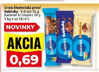 Orion Študentská pečať Bublinky