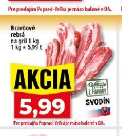 Bravčové rebrá na gril