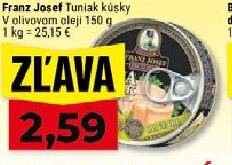 Franz Josef Tuniak kúsky v olivovom oleji