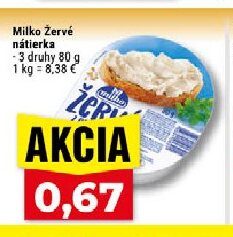 Milko Žervé nátierka