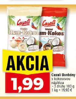 Casali Bonbóny s kokosovou náplňou