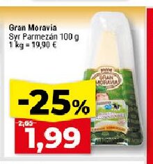 Gran Moravia Syr Parmezán