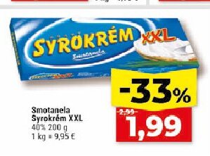Smotanela Syrokrém XXL 40%