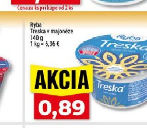 Ryba Treska v majonéze