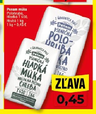 Penam múka Polohrubá, Hladká T 650, Hrubá