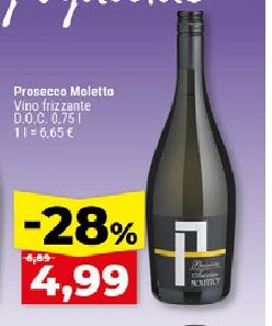 Prosecco Moletto Víno frizzante D.O.C.