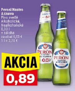 Peroni Nastro Azzurro Pivo svetlé Alkoholické, Nealkoholické