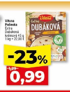Vitana Polievka Extra Dubáková krémová