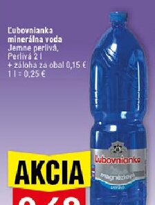 Ľubovnianka minerálna voda Jemne perlivá, Perlivá