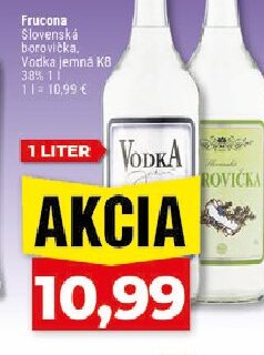 Frucona Slovenská borovička, Vodka jemná KB